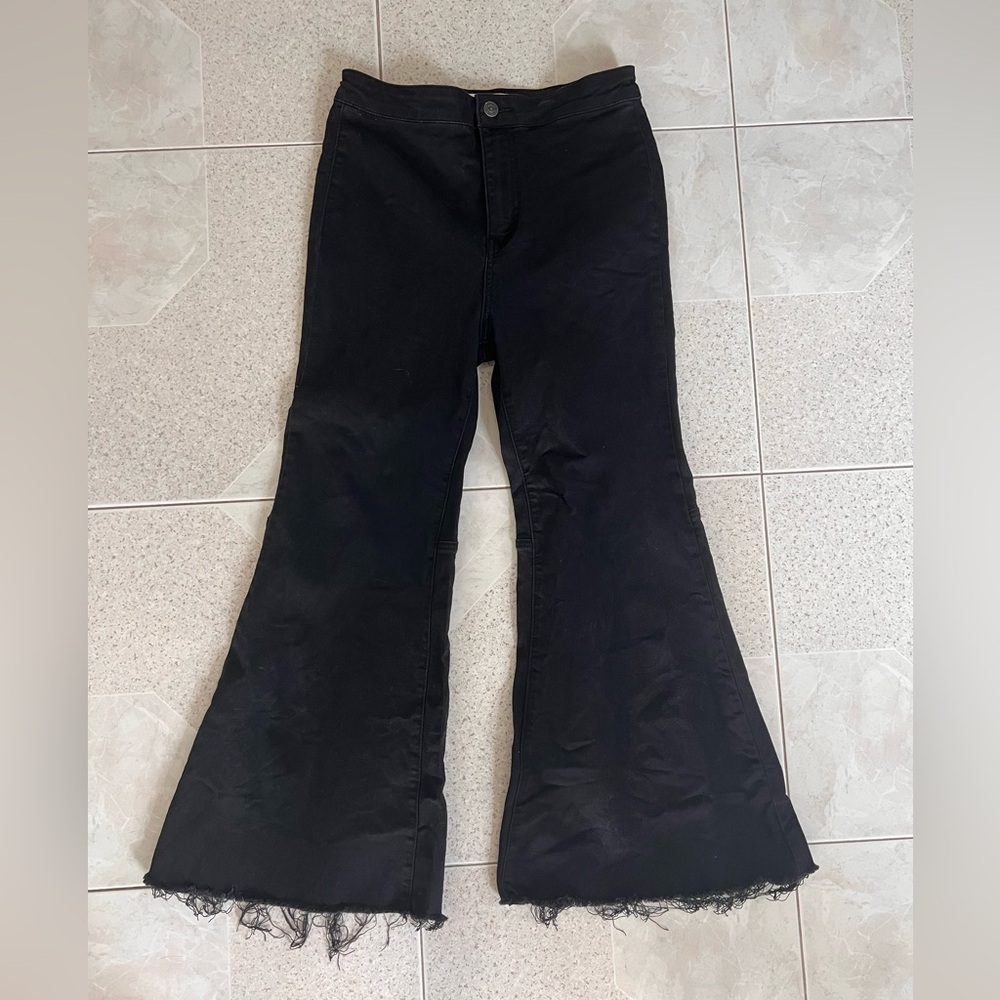 We The Free Black Float On Flare Stretch Jeans Pants